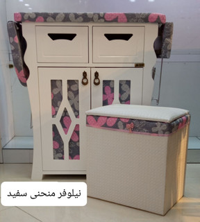میز اتو کمدی عروس نوین طرح نیلوفر ساده و نیلوفر منحنی