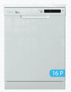 ماشین ظرفشویی کندی مدل CDPN 2D622 سایز 16 نفره رنگ سیلور و سفید